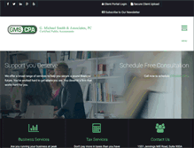 Tablet Screenshot of gmsmithcpa.com